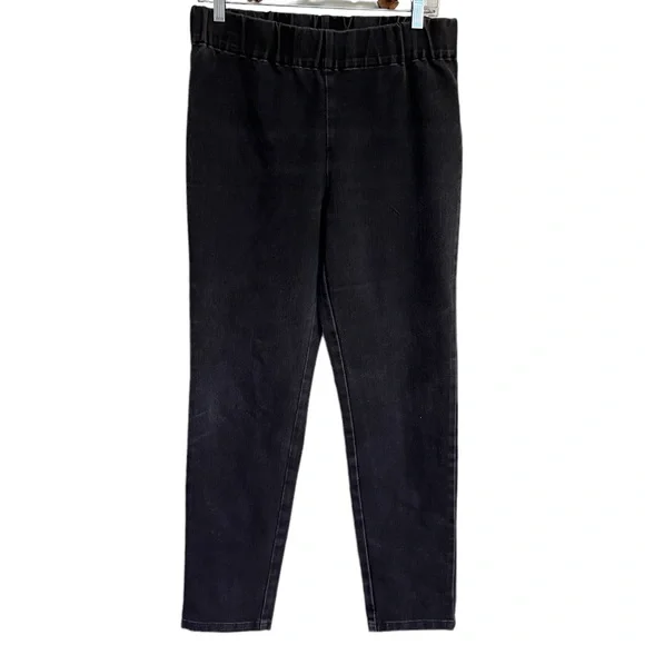 Soft Surroundings light black denim wash jeggings - Picture 2 of 11